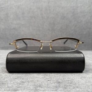 Neostyle  Y2k Eyeglasses Gold Black Semi Rimless Frame Germany 56-17-130